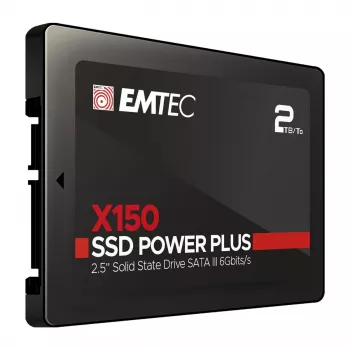 Emtec X150 Power Plus - SSD - 2 TB - iekšējais - 2,5 collu (6,4 cm) - SATA 6 Gb/s (ECSSD2TX150)