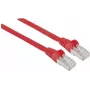 Intellinet tīkla savienojuma kabelis, Cat5e, 5m, Sarkans, CCA, SF/UTP, PVC, RJ45, Apzeltīti kontakti, Aizsargapvalks, Ar aizsargvāciņu, Mūža garantija
