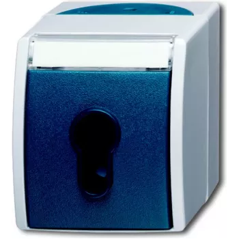 BUSCH JAEGER 2733 SLW-53 - Zils - Pelēks - IP 44 - 250 V - 74 mm - 55 mm - 83 mm