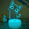 Dekoratīvā LED lampa MANTA SNL119RGB RGB 3D dzīvnieka formas gaisma interjeram