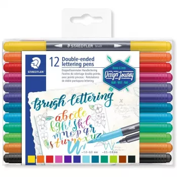 Pildspalva + tintes pildspalva Staedtler 3004 daudzkrāsaina 12 gab.