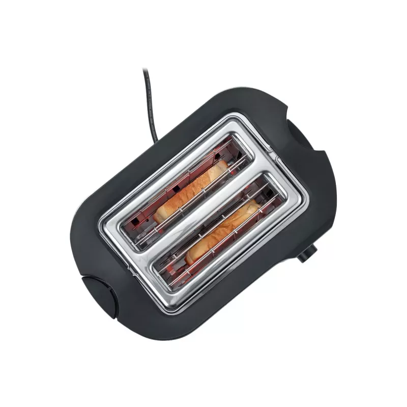 Severin 2589 2 šķēles 800 W Melns, Nerūsējošais tērauds
