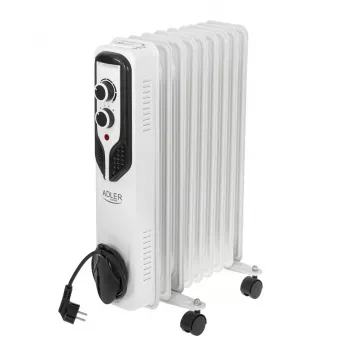 Adler AD 7816 eļļas radiators | 2000 W | 3 jaudas līmeņi | Balts