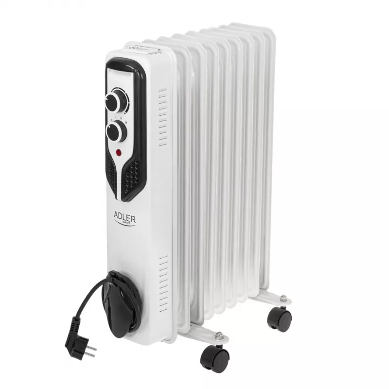 Adler AD 7816 eļļas radiators | 2000 W | 3 jaudas līmeņi | Balts