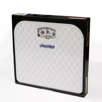 Mehāniskie svari Mesko MS 8160, 130 kg, precizitāte 1000 g, balts