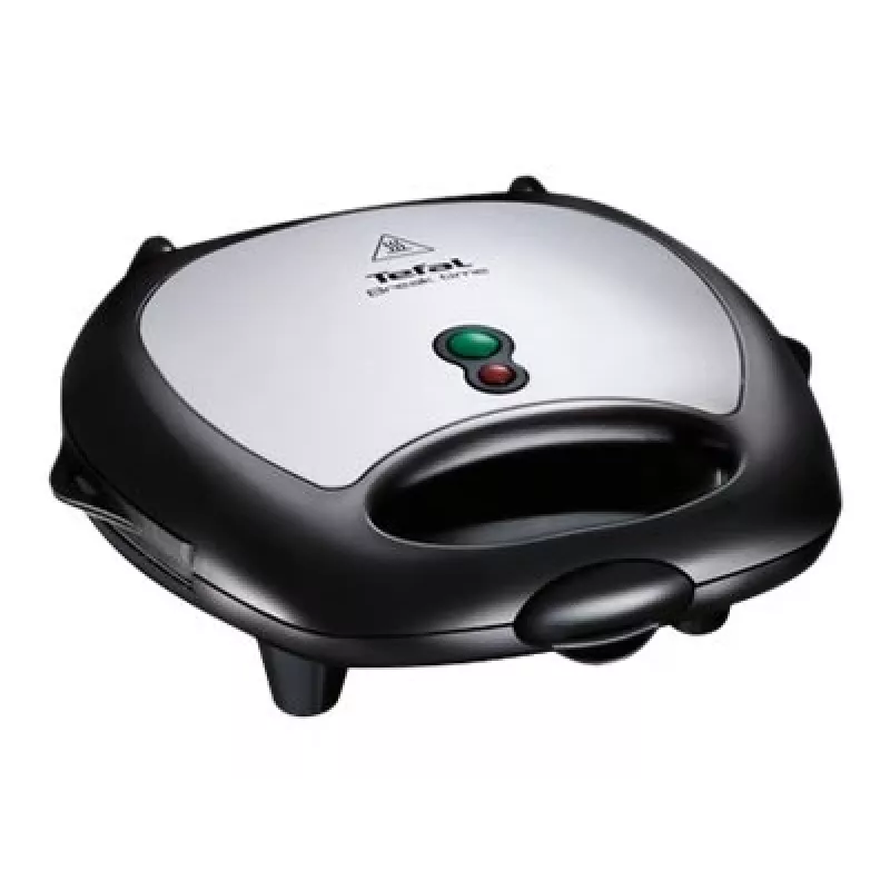 Sviestmaižu gatavotājs Tefal Break Time SW6148 — 2 sviestmaizes, noņemamas nepiedegošas plāksnes, vada uzglabāšana, melns/pelēks