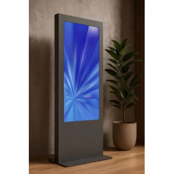 Grīdas kiosks EDBAK IDS09.55 55 collu Melns – brīvi stāvošs displeja statīvs 55 collu ekrāniem