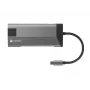 NATEC Fowler Plus USB Type-C Melns Pelēks MicroSD SD Hub