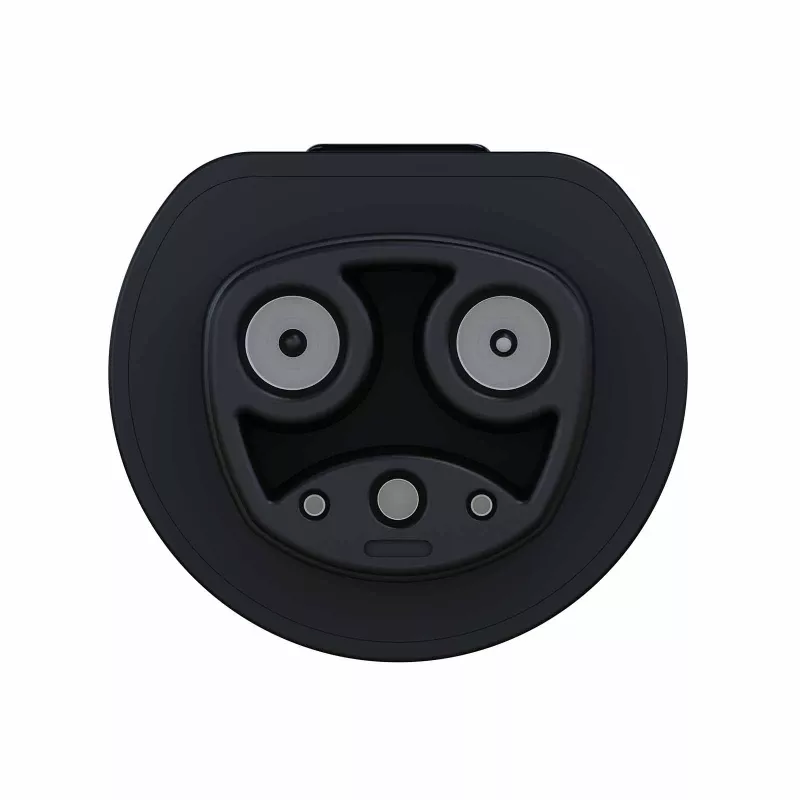 Akyga AK-SC-E23 elektromobiļa uzlādes adapteris Type 2 – Tesla, vienfāzes, 32 A, 8 kW, IP55, melns
