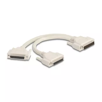DeLOCK 67172 sadalītāja kabelis, bēšs, 0.3 m, DB-HD 44 vīriešu uz 2 x DB-HD 44 sieviešu