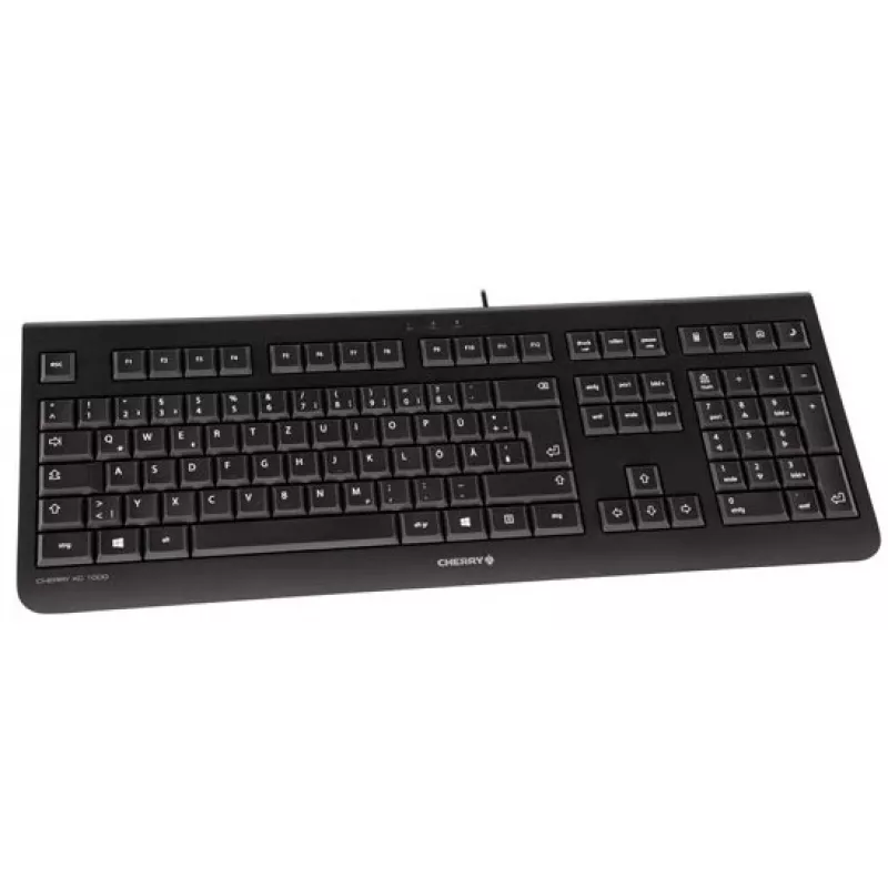 CHERRY KC 1000 tastatūra Home USB Šveices Melna
