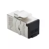 DELOCK RJ45 Cat.6A keystone modulis ar skrūvējamu aizsargvāciņu, zils