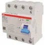 ABB Stotz S&J noplūdes strāvas aizsardzības slēdzis B tips 4P 63A, 300mA, 3kA, 4TE F204B-63/0,3-4TE (2CSF204568R3630)