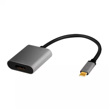 LogiLink CUA0102 USB 3.2 Gen1 Type-C uz DisplayPort kabelis 0.15m Melns
