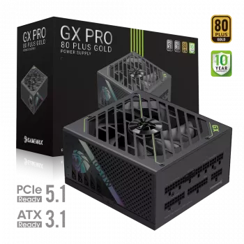 Gamemax GX PRO 1050G barošanas bloks, 1050 W, 80 PLUS Gold, pilnībā modulārs