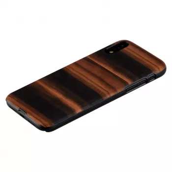 Viedtālruņa maciņš man and wood iPhone XR — ebony black, aizsargājoša cieta čaula