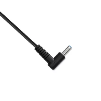 Qoltec 51033 barošanas bloks HP ultrabookiem, 45 W, 19,5 V, 2,31 A, 4,5x3,0 mm + kontakts, lietošanai telpās, melns