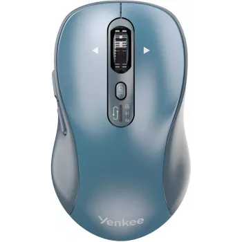 Bezvadu pele YENKEE YMS2010BE divrežīmu ergonomiska, 2.4 GHz USB uztvērējs + Bluetooth 5.1, 4 līmeņu DPI 1000–3200, 6 pogas