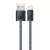 Baseus Dynamic Series kabelis USB uz Lightning, 2.4A, 1m (pelēks)