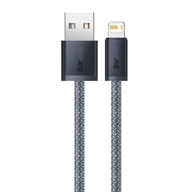 Baseus Dynamic Series kabelis USB uz Lightning, 2.4A, 1m (pelēks)