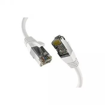 EFB-Elektronik CAT8.1 balts 10m RJ45 vīts vads S/FTP PIMF LSZH 2000MHz 40GB tīkla kabelis