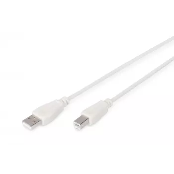 Assmann USB savienojuma kabelis, tips A - B, vīriešu/vīriešu, 3.0 m, USB 2.0, UL, AK-300102-030-E