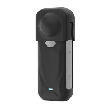 PULUZ silikona aizsargmaciņš ar objektīva vāciņu Insta360 X5 (melns)