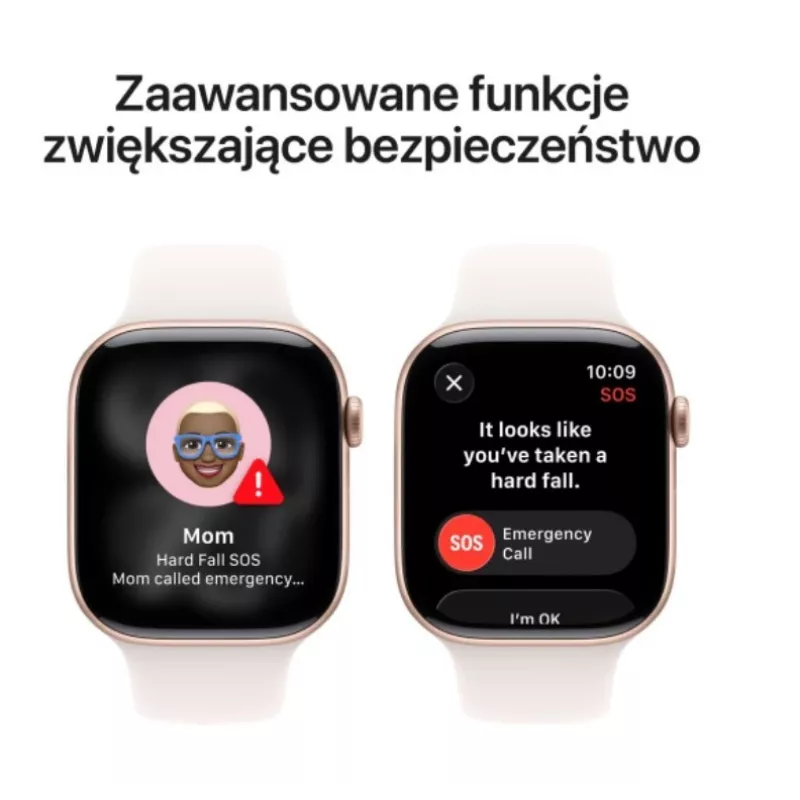 Apple Watch Series 11 GPS 46mm Rožu zelta alumīnija korpuss ar Light Blush sporta siksniņu S/M