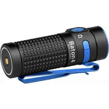 Kabatas lukturis Olight BATON 4 LED uzlādējams 1300 lm, starojums 170 m, ar maciņu