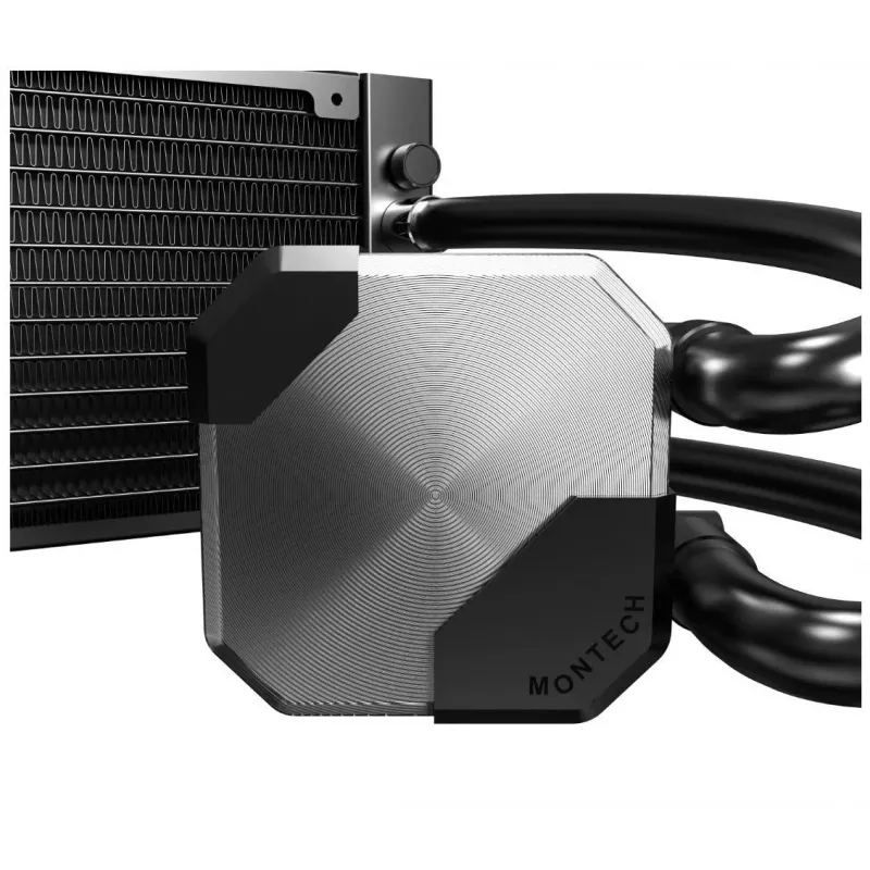 Montech HyperFlow Silent 240 procesoru šķidruma dzesēšanas sistēma AIO 240 mm melna
