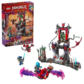 Konstruktors LEGO NINJAGO 71841 Pūķu ciemats — 305 detaļas, 6 minifigūras, vecums 7+