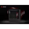 Datora korpuss Savio Noctis Glass RGB Cube, ATX/Micro-ATX/Mini-ITX, rūdīta stikla priekšpuse, RGB ventilatori, melns