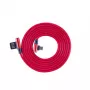 Sbox USB->Micro USB 90° M/M 1,5m USB-MICRO-90R zemeņu sarkans