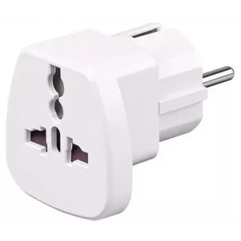 MicroConnect PETRAVEL universālais ceļojumu kontaktligzdas adapteris balts
