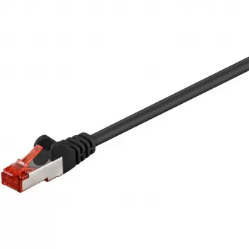 Tīkla kabelis Goobay 68693 RJ-45 Cat6 1 m Melns