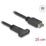 Delock 85454 USB 3.1 E Key A 20 kontaktu spraudnis uz C ligzdu montāžas kabelis 25 cm