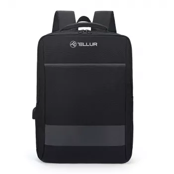 Mugursoma Tellur Nomad 15,6 collu ar USB portu, melna
