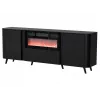 Kumode Cama Meble Volare 200 x 39 x 75 cm, melna, skaidu plātne, 16 mm rāmis