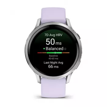 Garmin Venu 4 41 mm sudraba AMOLED viedpulkstenis ar GPS