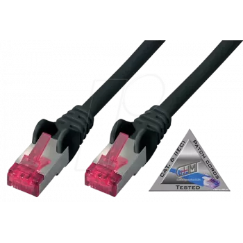 Tīkla kabelis ShiverPeaks BS75711-A1.5S Melns 1.5m Cat6a S/FTP