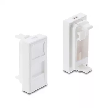 DELOCK Snap-in H-Modula vāks Keystone modulim 1 ports 22,5×45 mm ABS balts