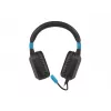 Vadu spēļu austiņas Fury NFU-1584 ar buma mikrofonu, apvalka tipa, 98 dB, 15–25000 Hz, 2 m kabelis, USB un 3,5 mm, zila
