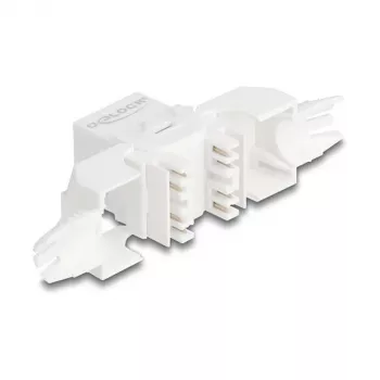 Keystone modulis RJ45 DELOCK 90721 Cat.6A UTP 180° ligzda LSA