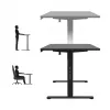 Elektriski regulējams spēļu galds Mark Adler MA-Leader 7.6 Melns — 160×80 cm, 72–118 cm, 70 kg maks.