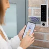 Qoltec 52448 Kodu slēdzene TITAN ar pirkstu nospiedumu lasītāju | RFID | BT 4.0 | Kods | Karte | Atslēgas piekariņš | Durvju zvans | IP68 | EM
