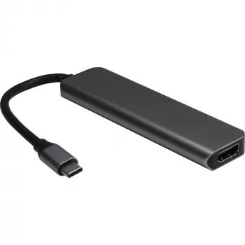 USB centrmezgls Inter-Tech H-469-1 Type-C 5000 Mbit/s HDMI
