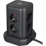 Strāvas sadales tornis Brennenstuhl 1153560010 — 8 kontaktligzdas, 2×USB-A, 1×USB-C, melns