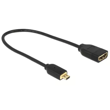 HDMI kabelis DeLOCK 0.2m HDMI-A/HDMI Micro-D