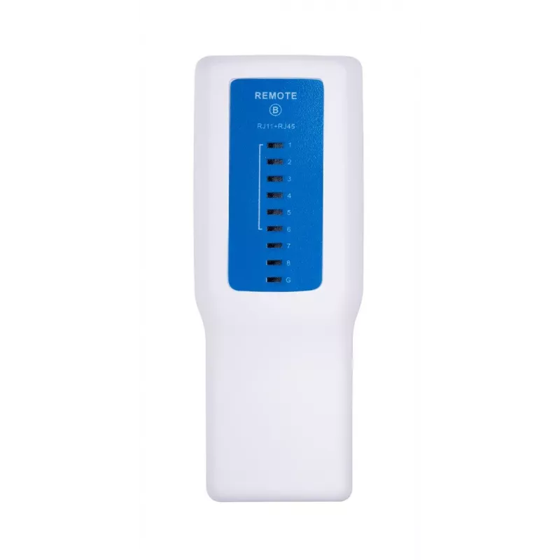 PoE tīkla kabeļu testeris LANBERG NT-0402 ar RJ-45/RJ-11 atbalstu, LED indikatoriem
