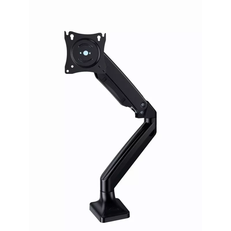 Monitora stiprinājums GEMBIRD MA-DA1-03 17–35 collu ekrāniem, 10 kg, VESA 75x75–100x100, skava/caurums, melns